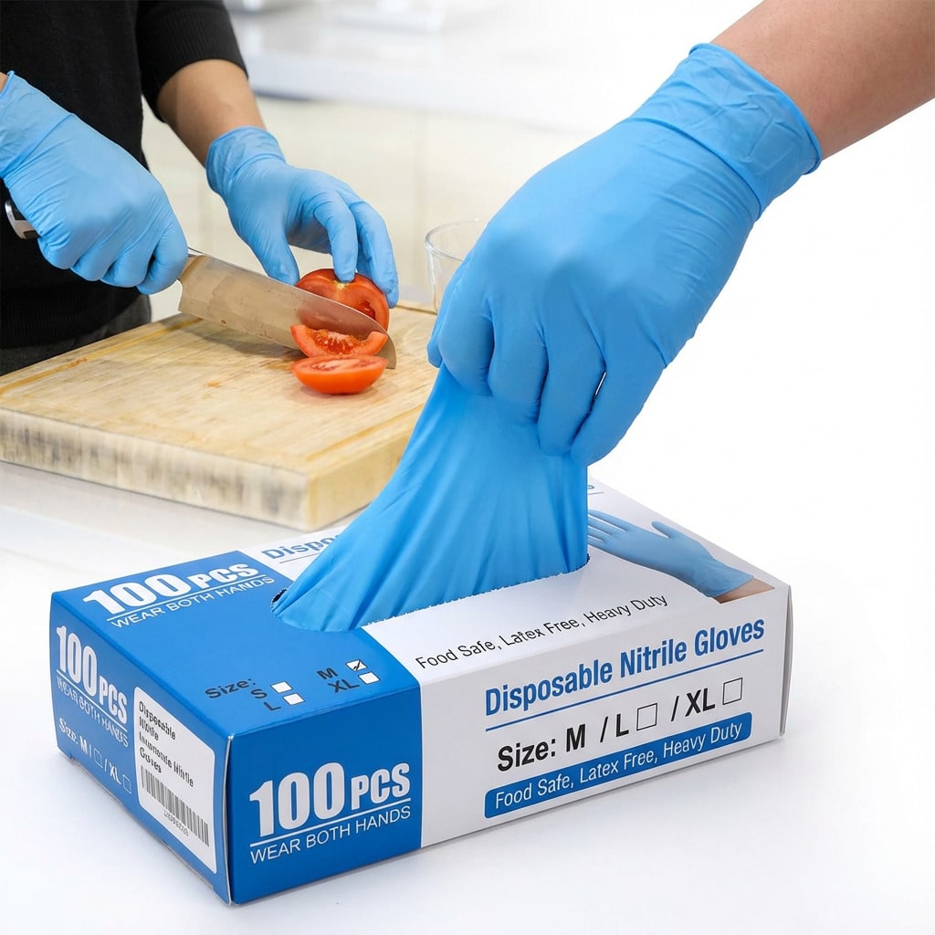 100pcs Heavy Duty Nitrile Disp - Nitrile Mechanic Glove recension och pris