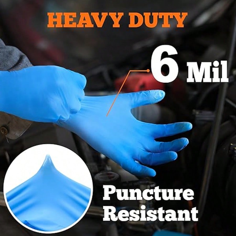 100pcs Heavy Duty Nitrile Disp - Nitrile Mechanic Glove recension och pris