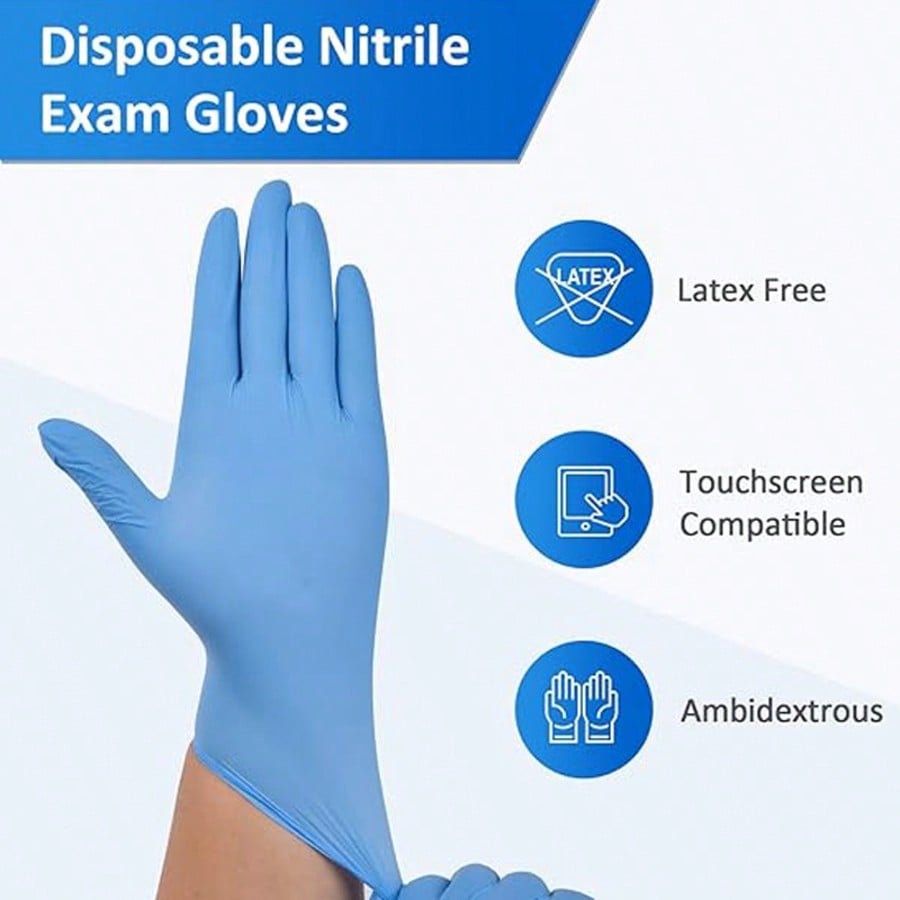100pcs Heavy Duty Nitrile Disp - Nitrile Mechanic Glove recension och pris
