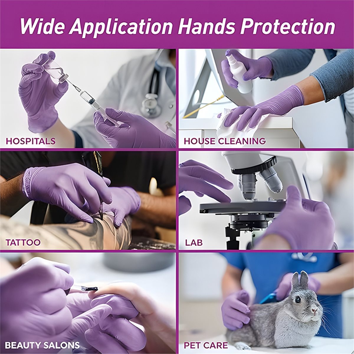 High Quality 100pcs Nitrile Ex - Exam Glove Nitrile recension och pris